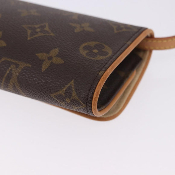 LOUIS VUITTON Monogram Pochette Twin PM Shoulder Bag M51854 LV Auth am12281V