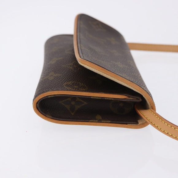 LOUIS VUITTON Monogram Pochette Twin PM Shoulder Bag M51854 LV Auth am12281V