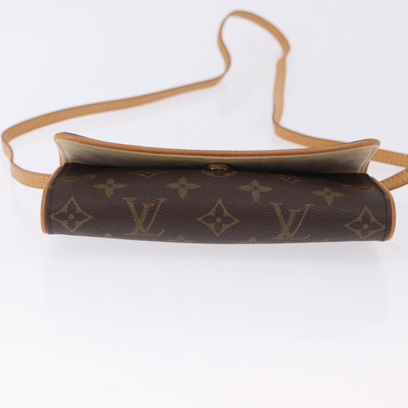 LOUIS VUITTON Monogram Pochette Twin PM Shoulder Bag M51854 LV Auth am12281V