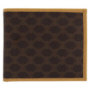 CELINE Macadam Wallet PVC Leather Brown Beige Auth am12282V-13