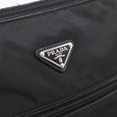 PRADA Shoulder Bag Nylon Black Silver Auth am12283V-18