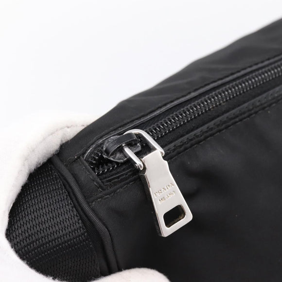 PRADA Shoulder Bag Nylon Black Silver Auth am12283V