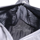PRADA Shoulder Bag Nylon Black Silver Auth am12283V-20