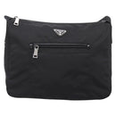 PRADA Shoulder Bag Nylon Black Silver Auth am12283V-13