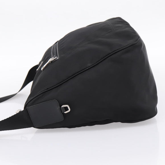 PRADA Shoulder Bag Nylon Black Silver Auth am12283V
