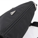 PRADA Shoulder Bag Nylon Black Silver Auth am12283V-6