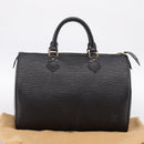 LOUIS VUITTON Epi Speedy 35 Hand Bag Noir Black M42992 LV Auth am12284V-12