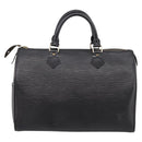 LOUIS VUITTON Epi Speedy 35 Hand Bag Noir Black M42992 LV Auth am12284V-2