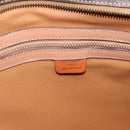 CELINE Macadam Canvas Tote Bag PVC Leather Brown Gold Auth am12286V-16