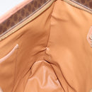 CELINE Macadam Canvas Tote Bag PVC Leather Brown Gold Auth am12286V-18