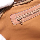 CELINE Macadam Canvas Tote Bag PVC Leather Brown Gold Auth am12286V-20
