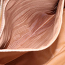 CELINE Macadam Canvas Tote Bag PVC Leather Brown Gold Auth am12286V-21