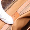 CELINE Macadam Canvas Tote Bag PVC Leather Brown Gold Auth am12286V-23