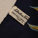 Salvatore Ferragamo Leopard Pattern Scarf Silk Navy White Auth am12287V-22