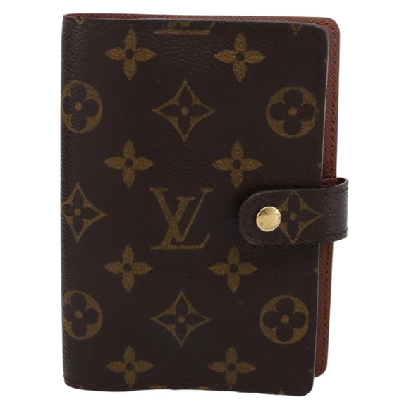 LOUIS VUITTON Monogram Agenda PM Day Planner Cover R20005 LV Auth am12293V
