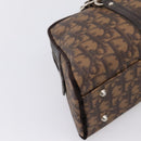 Christian Dior Trotter Romantic Hand Bag PVC Brown Silver Auth am12294SAM-13