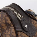 Christian Dior Trotter Romantic Hand Bag PVC Brown Silver Auth am12294SAM-14