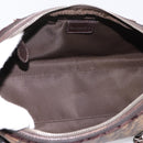 Christian Dior Trotter Romantic Hand Bag PVC Brown Silver Auth am12294SAM-17