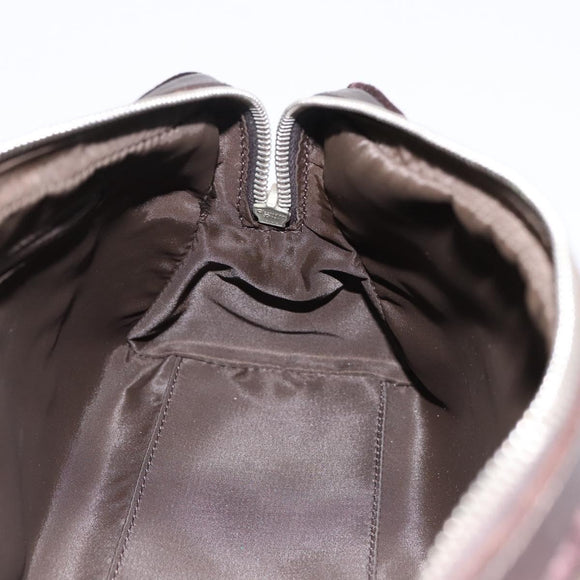 Christian Dior Trotter Romantic Hand Bag PVC Brown Silver Auth am12294SAM