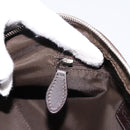 Christian Dior Trotter Romantic Hand Bag PVC Brown Silver Auth am12294SAM-20