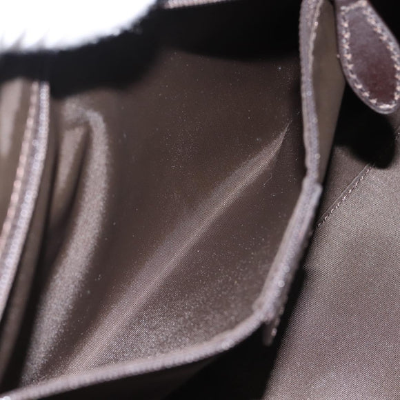 Christian Dior Trotter Romantic Hand Bag PVC Brown Silver Auth am12294SAM