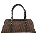 Christian Dior Trotter Romantic Hand Bag PVC Brown Silver Auth am12294SAM-3