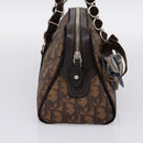 Christian Dior Trotter Romantic Hand Bag PVC Brown Silver Auth am12294SAM-4