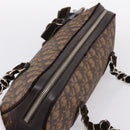 Christian Dior Trotter Romantic Hand Bag PVC Brown Silver Auth am12294SAM-6
