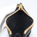 PRADA Card Coin Purse Saffiano Black Gold Tone Auth am12296M-17