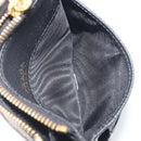 PRADA Card Coin Purse Saffiano Black Gold Tone Auth am12296M-11