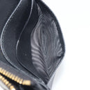 PRADA Card Coin Purse Saffiano Black Gold Tone Auth am12296M-21