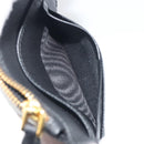 PRADA Card Coin Purse Saffiano Black Gold Tone Auth am12296M-23