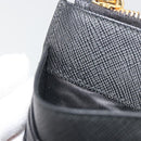 PRADA Card Coin Purse Saffiano Black Gold Tone Auth am12296M-12