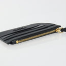 PRADA Card Coin Purse Saffiano Black Gold Tone Auth am12296M-5