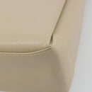 GUCCI Old Turn Lock Shoulder Bag Leather Beige Gold Tone Auth am12298A-12