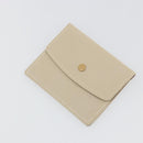 GUCCI Old Turn Lock Shoulder Bag Leather Beige Gold Tone Auth am12298A-22