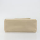 GUCCI Old Turn Lock Shoulder Bag Leather Beige Gold Tone Auth am12298A-9