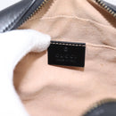 GUCCI GG Marmont Chain Shoulder Bag Leather Black Gold Tone 447632 Auth am12299V-15