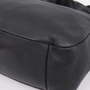 PRADA Shoulder Bag Leather 2way Black Silver 1BC133 Auth am12304SAM-12