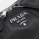 PRADA Shoulder Bag Leather 2way Black Silver 1BC133 Auth am12304SAM-16