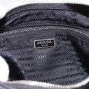 PRADA Shoulder Bag Leather 2way Black Silver 1BC133 Auth am12304SAM-18