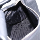 PRADA Shoulder Bag Leather 2way Black Silver 1BC133 Auth am12304SAM-20