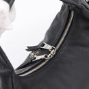 PRADA Shoulder Bag Leather 2way Black Silver 1BC133 Auth am12304SAM-6