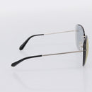 CHANEL Rimless Sunglasses Metal Gray Silver CC Auth am12308M-3