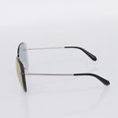 CHANEL Rimless Sunglasses Metal Gray Silver CC Auth am12308M-4