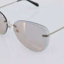 CHANEL Rimless Sunglasses Metal Gray Silver CC Auth am12308M-8