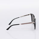 GUCCI Interlocking G Web Sherry Line Sunglasses Metal Black Silver Auth am12309M-3