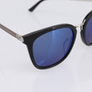 GUCCI Interlocking G Web Sherry Line Sunglasses Metal Black Silver Auth am12309M-7
