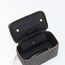 SAINT LAURENT Jewelry Case Accessory Case Canvas Brown Gold 344043 Auth am12314M-19