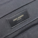 SAINT LAURENT Jewelry Case Accessory Case Canvas Brown Gold 344043 Auth am12314M-20